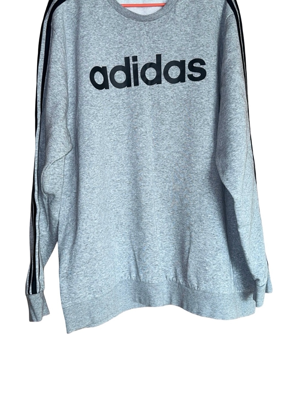 adidas Men's Grey Crewneck Sweatshirt